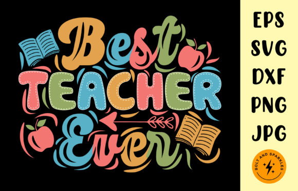Best Teacher Ever, SVG: A Designer’s Stitch Test