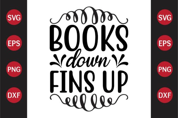 Teacher SVG Design Books Down Fins Up Review